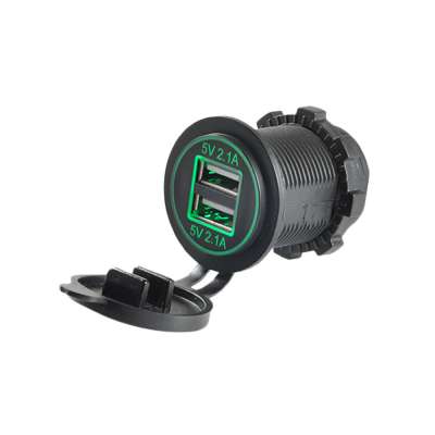 USB Car Charger 4.2A with LED Light