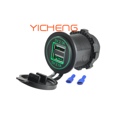 12V 24V 4.2A Fast Charging 2 USB port Car Charger