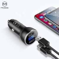 Mcdodo New Trending Aluminum Alloy Dual USB 5V, 3.4A Car Charger With LED Digital Display