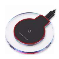 Cheap 2019 qi fast wireless charger for smart mobile phone Crystal LED wireless car charger