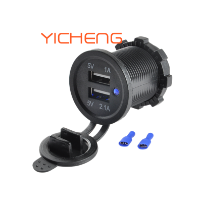 3.1A 12V Dual USB Charger Car for Bus Boat Mobil