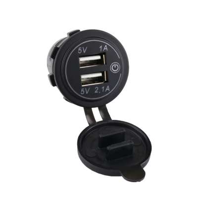 3.1A LED Light USB Charger with Touch Switch